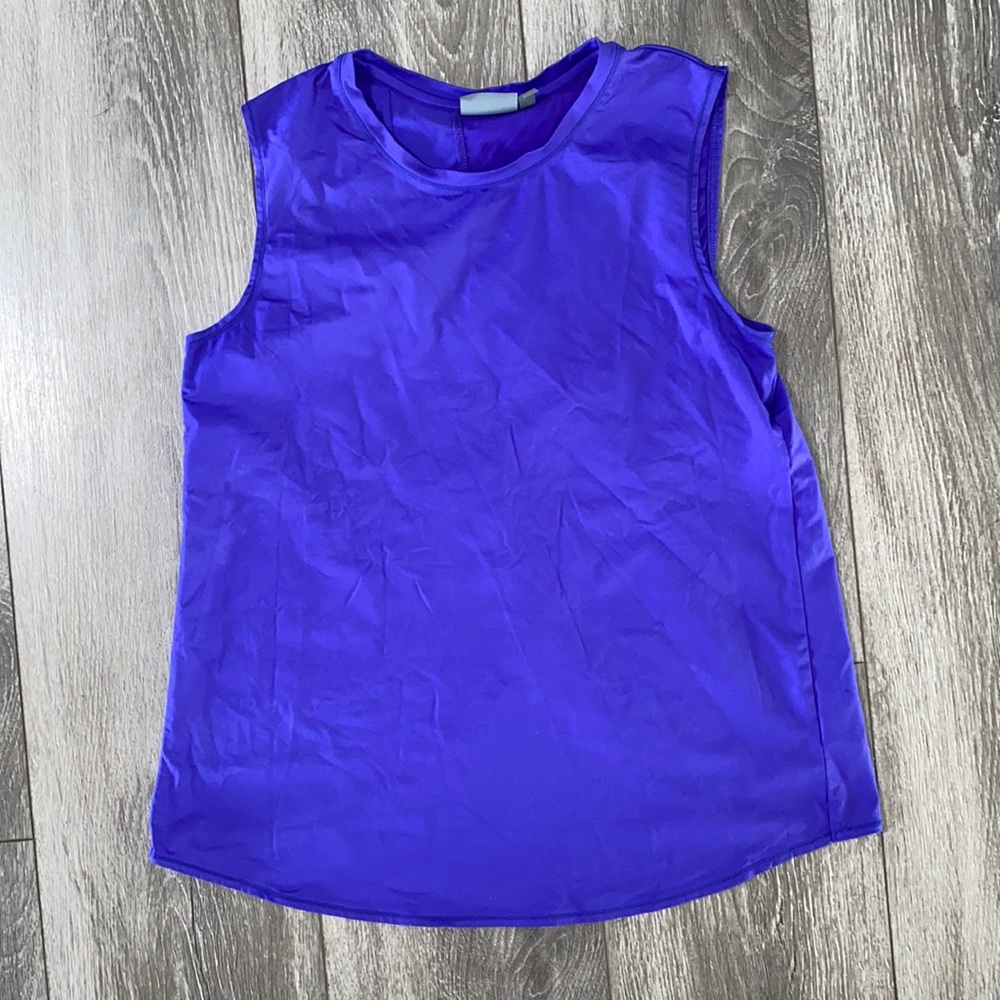 Athleta mesh criss cross back tank